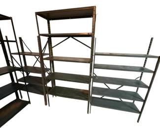 Four Metal Utility Shelves 