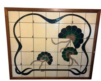 67.5 x 55.5 Stained Glass Panel