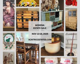 XCNTRIC MOKENA ESTATE SALE NOVEMBER 13-15, 2025.
