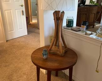 vintage bamboo table lamp