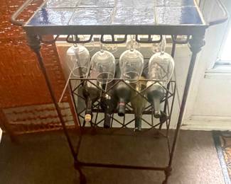 iron tiletop wine rack