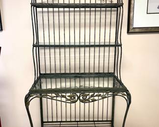 iron designer bakers rack