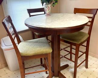 marbletop bistro set