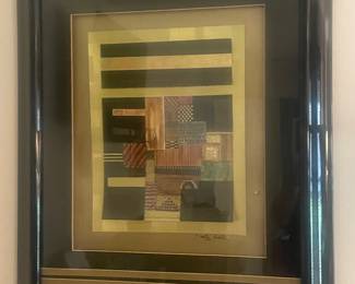 signed modern collage