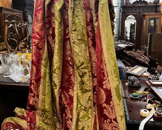 We have 3 or more sets of blackout lined drapery in different materials.  