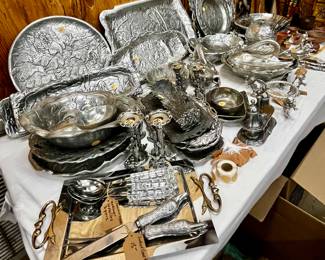 Some of the pewter here including Arthur Court