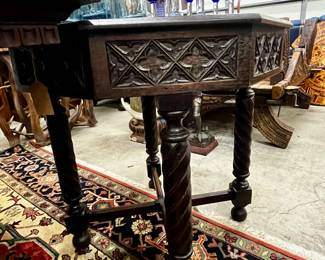 Cute octagon table.  