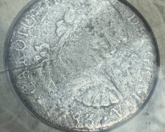 auth 1793 Spanish 8 Reales Silver "Dollar"