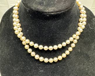 Authentic peal necklace and earrings