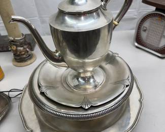Solid Silver Tea Pots / serving pcs, NO weighted items. 6000 grams!