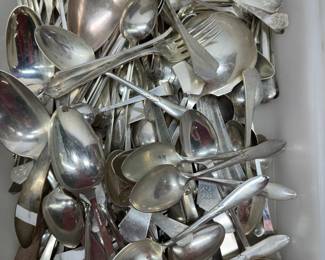 Solid Sterling silver flatware lot! 5,470 grams! NO weighted handles.
