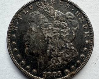 1885 Morgan US Silver Dollar