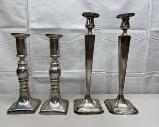 Shreve Crump Low Sterling (wgtd) and other candlesticks