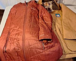 Pella XL His and Columbia XL Hers Winter Coats