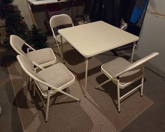 Card Table and 4 Chairs