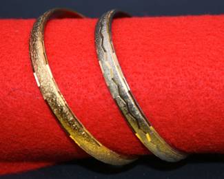 lot of 2 Monet gold tone bracelets