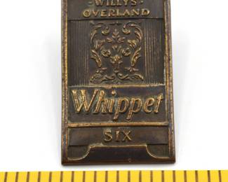 1929/1930 Willys Overland Whippet six radiator badge