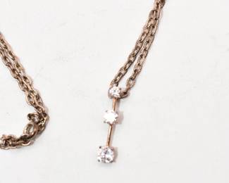 Silver tone Trilogy pendant