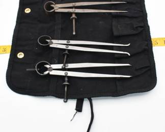 Collection of vintage calipers-various types/makes-bag is included