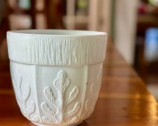 Avon milk glass pot.