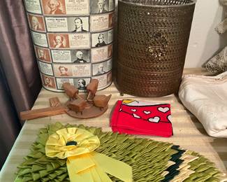 Vintage wastebaskets