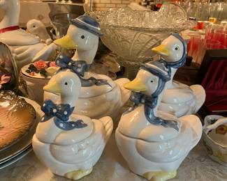 Country geese canister set