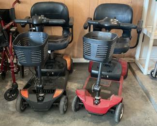 2 electric mobility scooters