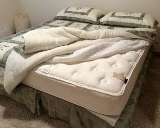 King size mattress set in excellent condition