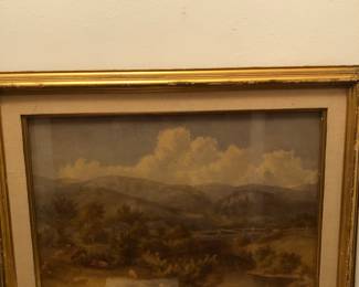 Signed T. Brammer watercolor dated 1853