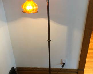 1920’s Steuben art glass floor lamp