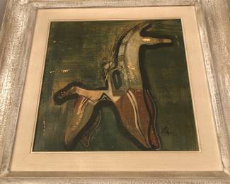 1960’s signed oil on board by Robert Ritter