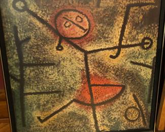 Vintage 1960’s Paul Klee color lithograph