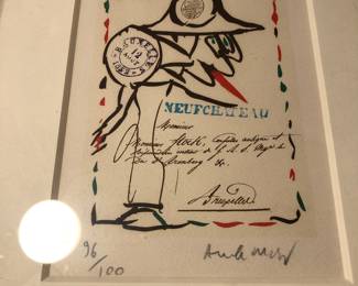 Signed Pierre Alechinsky limited edition print