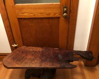 Vintage 1970’s Redwood burl coffee table