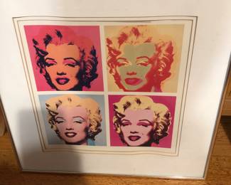 Andy Warhol “ Four Marilyn’s” vintage serigraph.