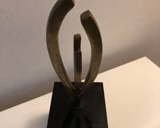 Bronze sculpture signed by A. Burlini, titled and dated 1979