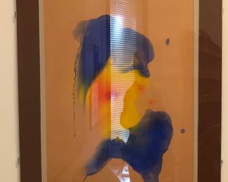 Signed D’ Amato 1979 abstract watercolor
