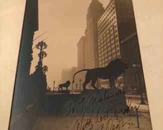 Signed, inscribed original photograph dated 1930 by Shoji Osato