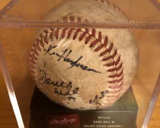 Circa 1969 Kenny Holtzman autographed baseball