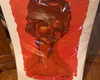 Amedeo Modigliani vintage 1960’s color lithograph