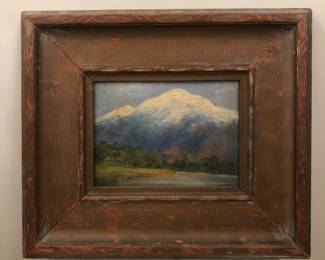 Early 20th Century signed oil on board painting by Theophile Scheider