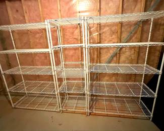 White Storage Shelves