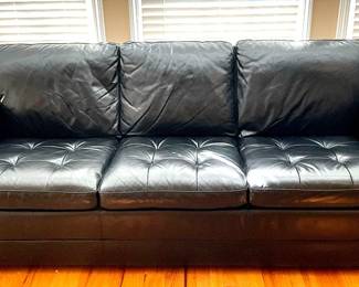 Black Leather Sofa