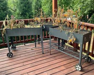 3 Metal Raised Garden Beds