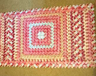 UNIQUE RUG MADE FROM CIGARETTE BOXES (BACK VIEW)