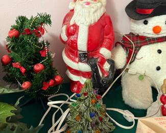 VINTAGE BLOWMOLD SANTA
