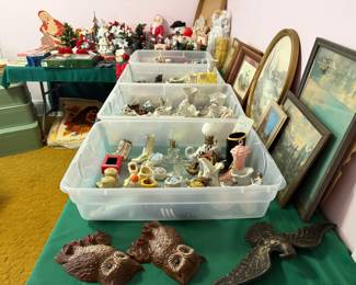 VINTAGE GLASS SHOES AND PICTURES