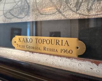 Kako Tapouria, Original painting , Tblisi, Georgia, Russia 1960 drawing on paper, $3000