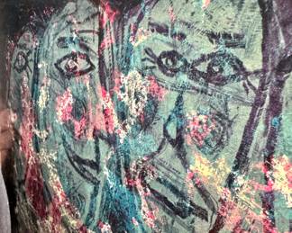 Jean Dubuffet titled Suite de Visages III (Variant) from 1946, edition “3/4”