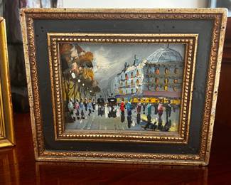 Oil on board miniature painting